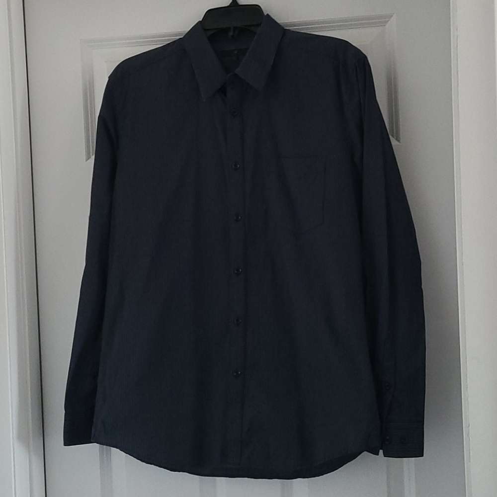 Black Pinstripe Shirt
